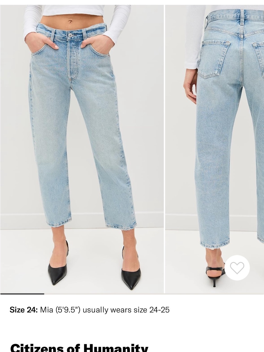 Citizens of Humanity - Winslow Boyfriend Jean - Size 30